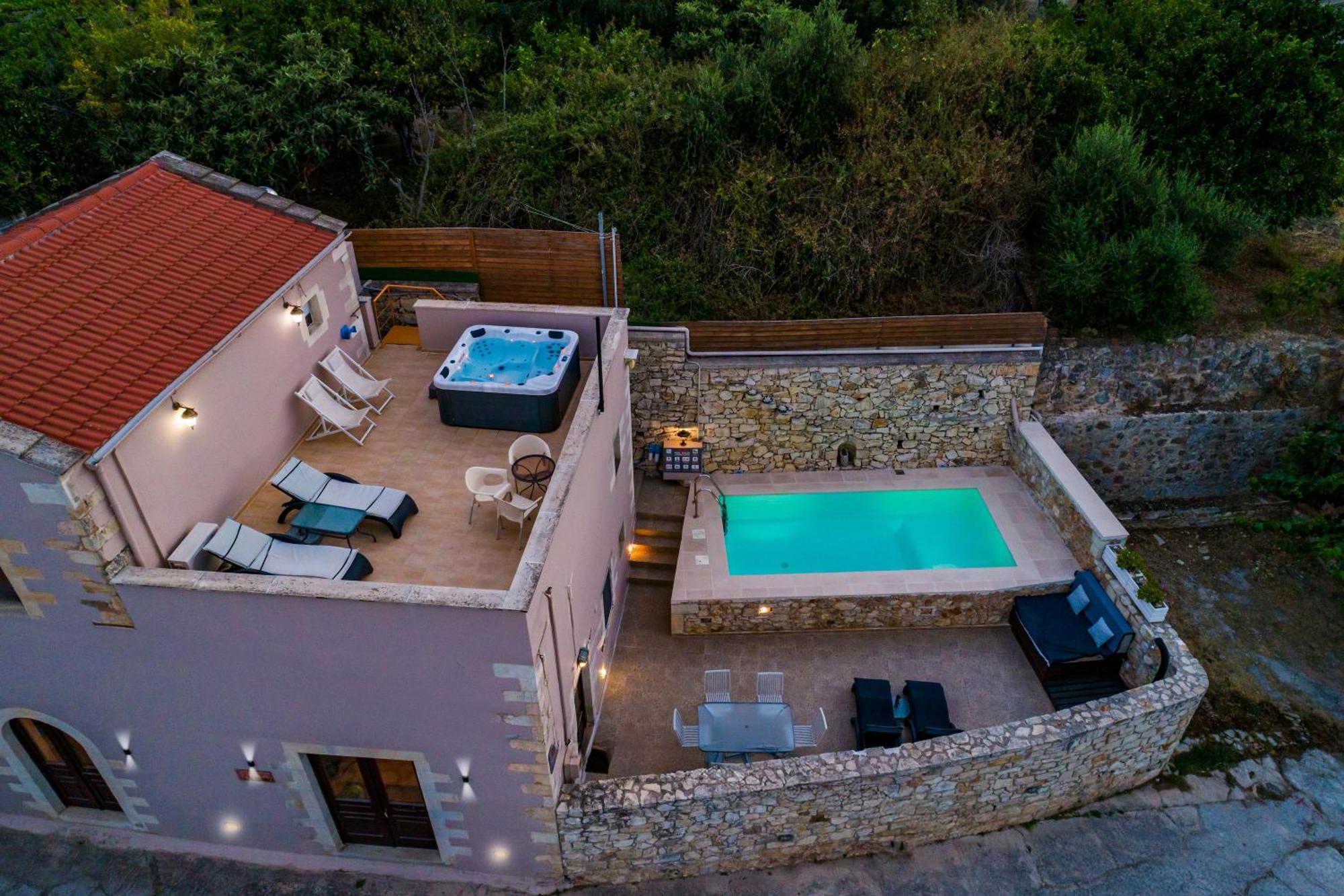 Olga'S Filoxenia - Villa Aladanos-Private Pool And Heated Jacuzzi Makhairoí Buitenkant foto