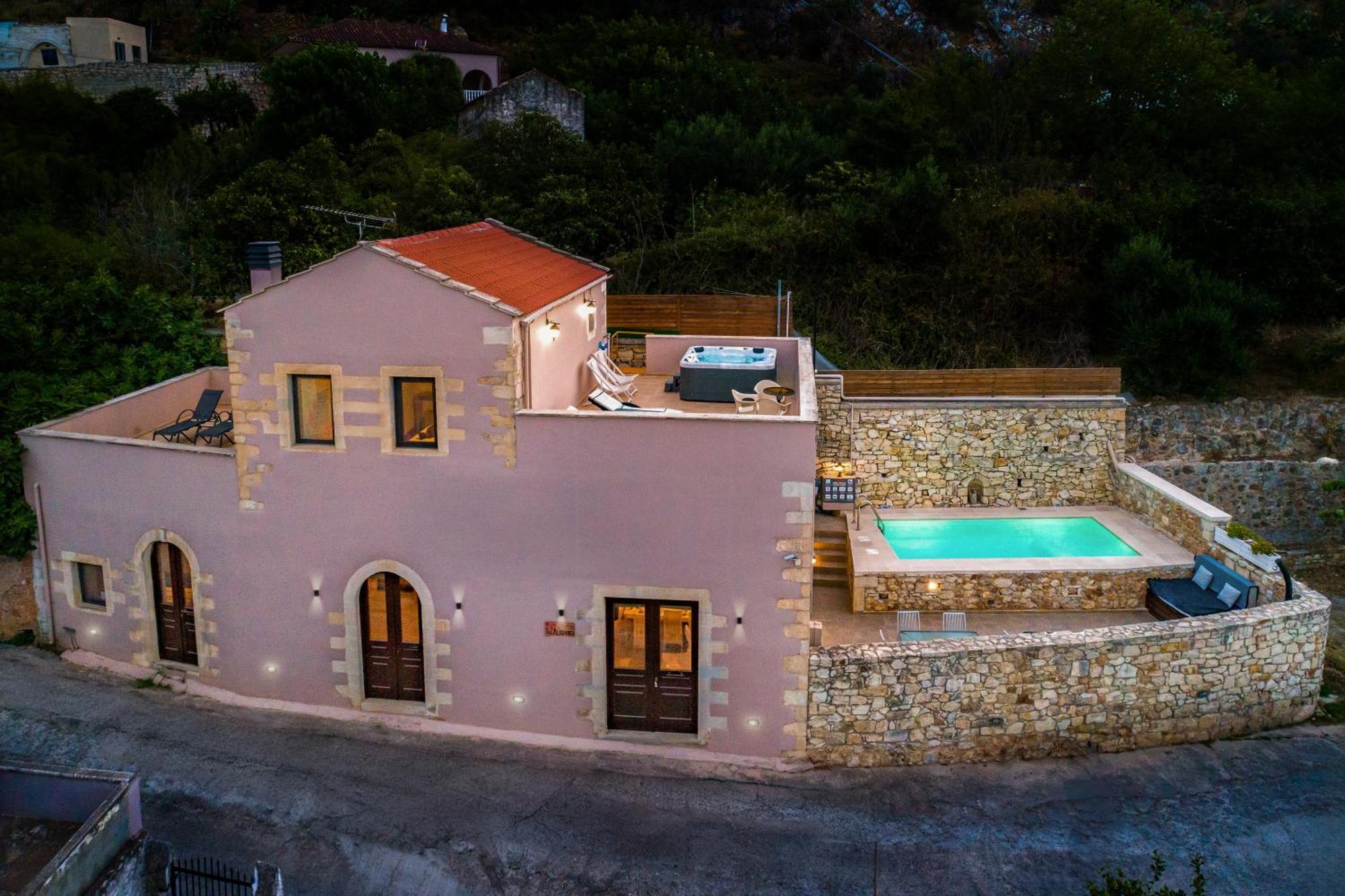 Olga'S Filoxenia - Villa Aladanos-Private Pool And Heated Jacuzzi Makhairoí Buitenkant foto